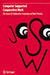 Computer Supported Cooperative Work-The Journal of Collaborative Computing and Work Practices雜志封面